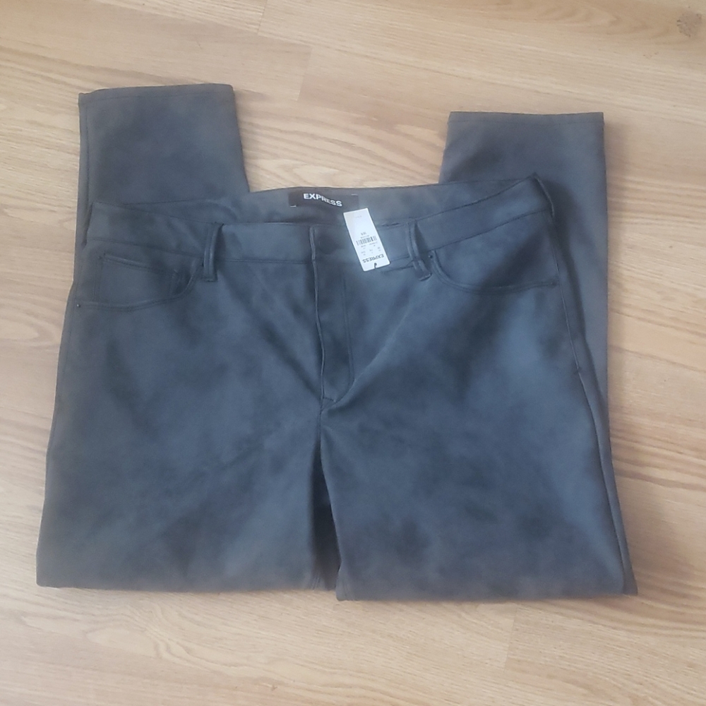 New Express textured polyurethane jeans size 16